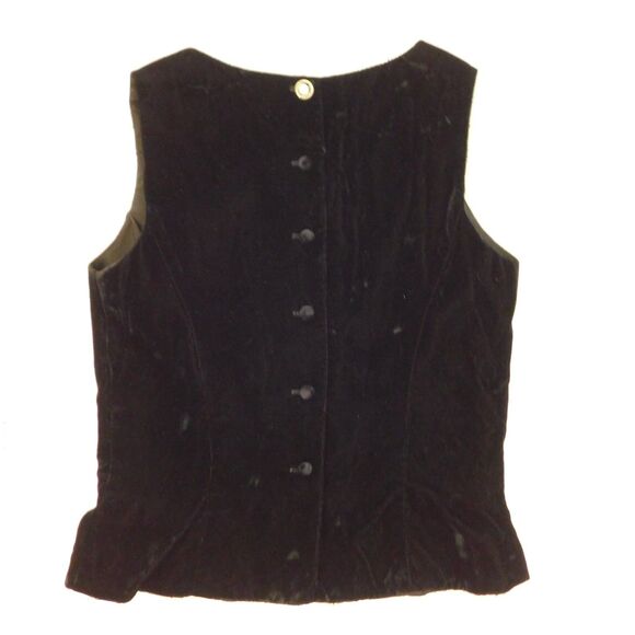Vintage Scott McClintock Black Velvet Top Formal Sleeveless Embroidered NOS Y2K - Picture 2 of 14